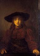 The Girl in a Picture Frame, Rembrandt